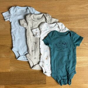 CARTERS | SET OF 4, ONESIE ASSORTMENT